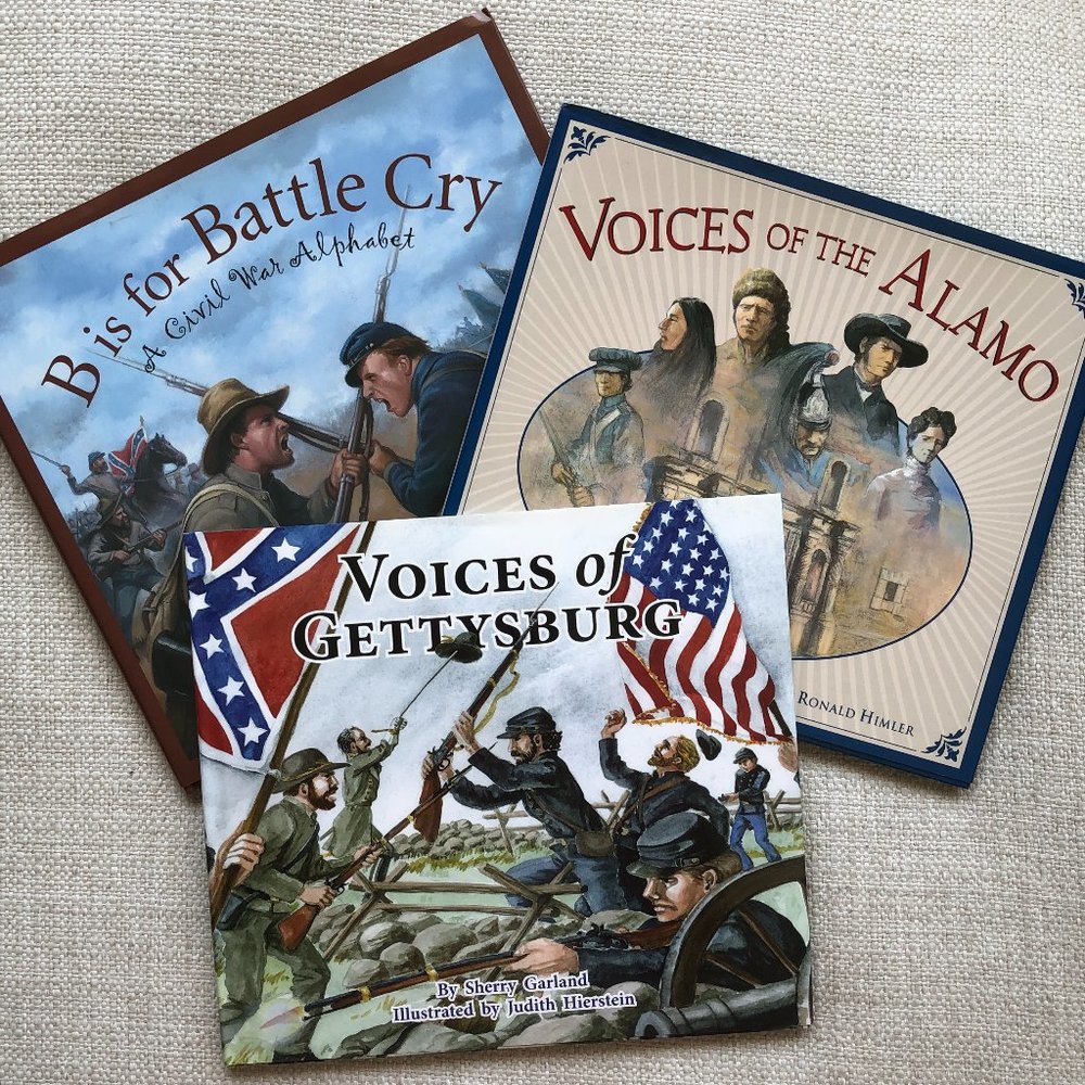 3 NEW Hardcovers: Voices of Gettysburg, Voices of The Alamo, B is for Battle Cry